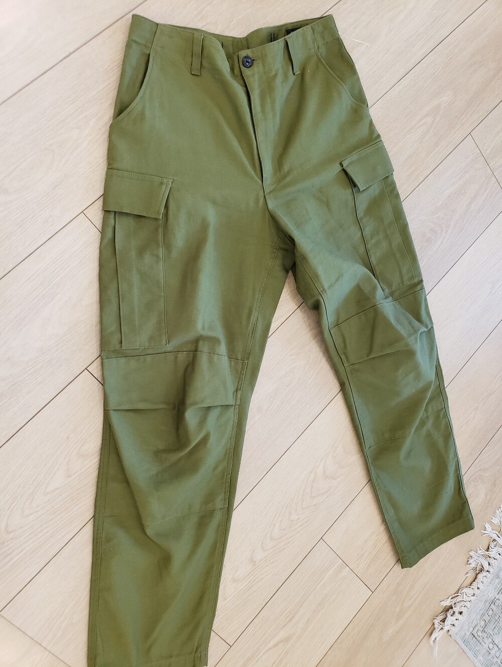 Rag&Bones Valli Cargo Utility Military Style Olive Green Woman Size 8 Trouser